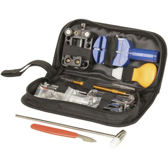 14-Piece Watch Repair Kit – Case Opener, Pin Extractor, Screwdrivers & More