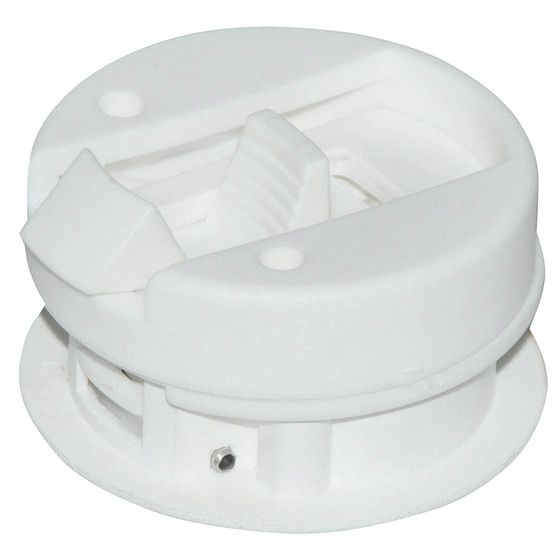 Round Style Flush Latch – White – Fits Up to 7/8" Door | Jaycar