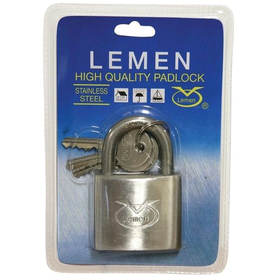 Jaycar 40mm Marine Padlock – 304 Grade Stainless Steel (3 Keys Included)