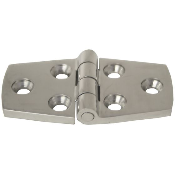 Small Butt Cabin Hinge Pair – 72mm, 304 Stainless Steel (JAYCAR)