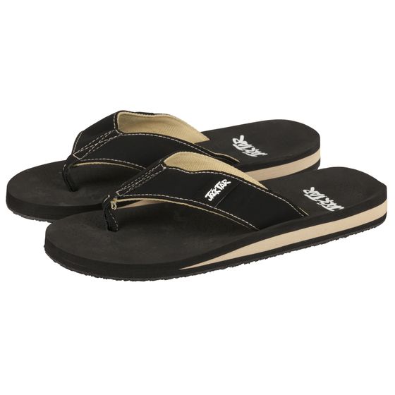 Jack Tar Black Men's Thongs – Size 8