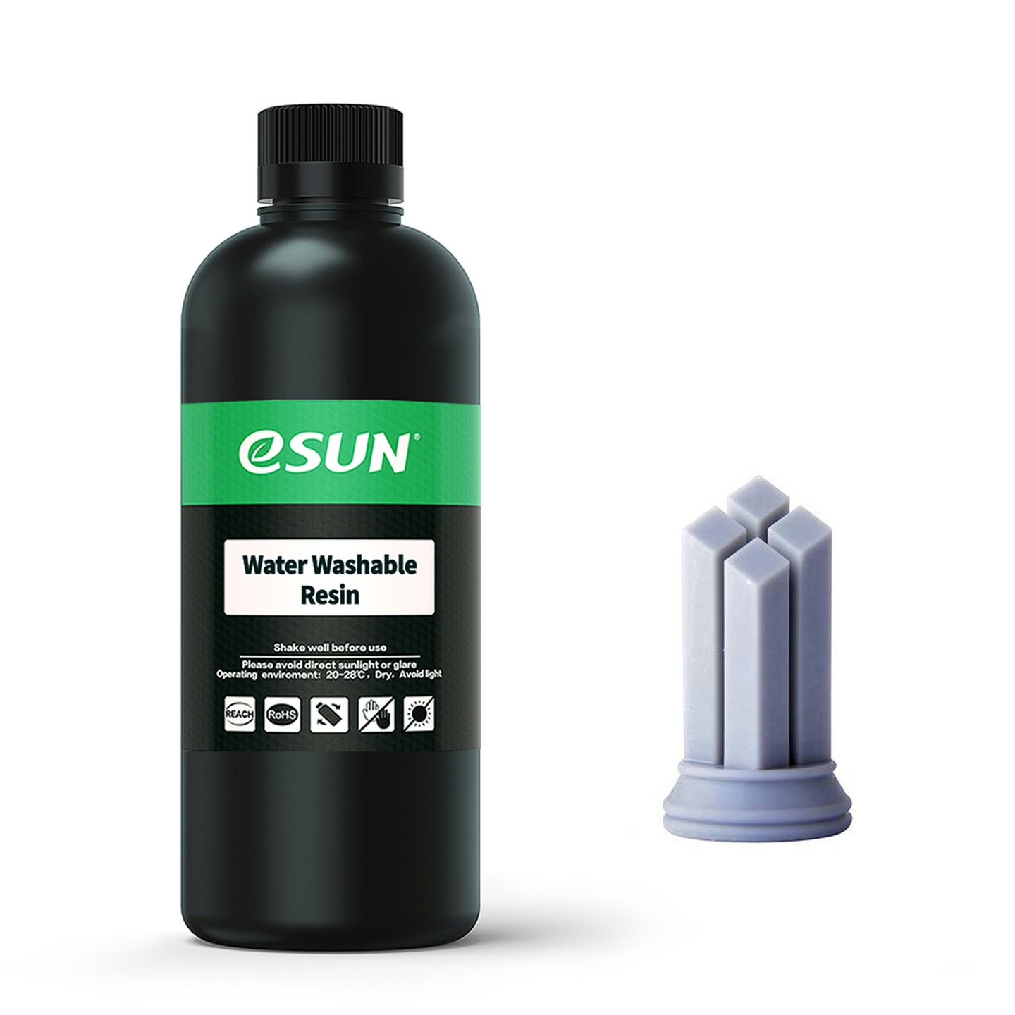 eSUN Grey Water Washable 500g Resin for SLA 3D Printers