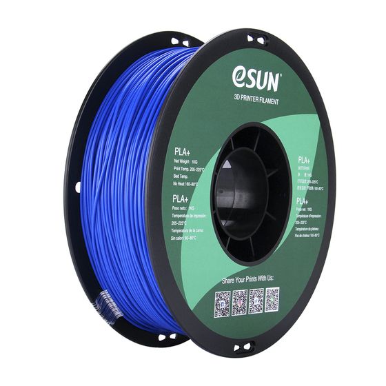 eSUN PLA+ 3D Printer Filament – Blue, 1.75mm, 1kg Roll