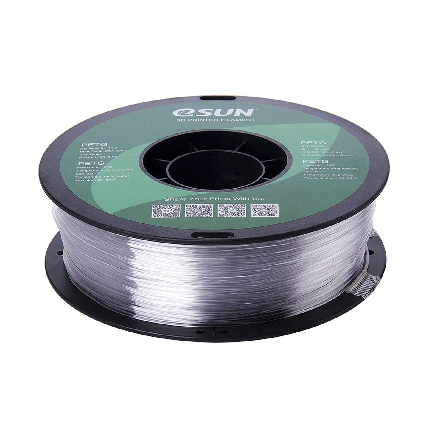 eSUN Natural PETG Filament 1kg 1.75mm