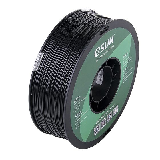 eSUN Black ABS+ Filament 1kg 1.75mm – Less Warping, More Toughness Than Standard ABS