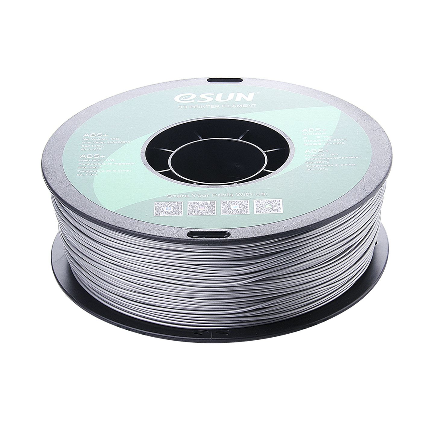 eSUN Silver ABS Filament 1kg 1.75mm