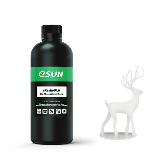 eSUN White PLA Resin for UV Curing – 500 g (EN71-3 Certified)