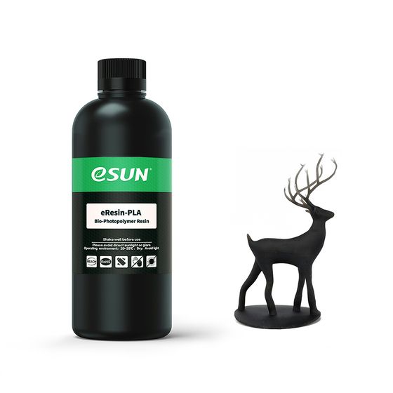 eSUN Black PLA Resin for UV Curing – 500 g (EN71-3 Certified)