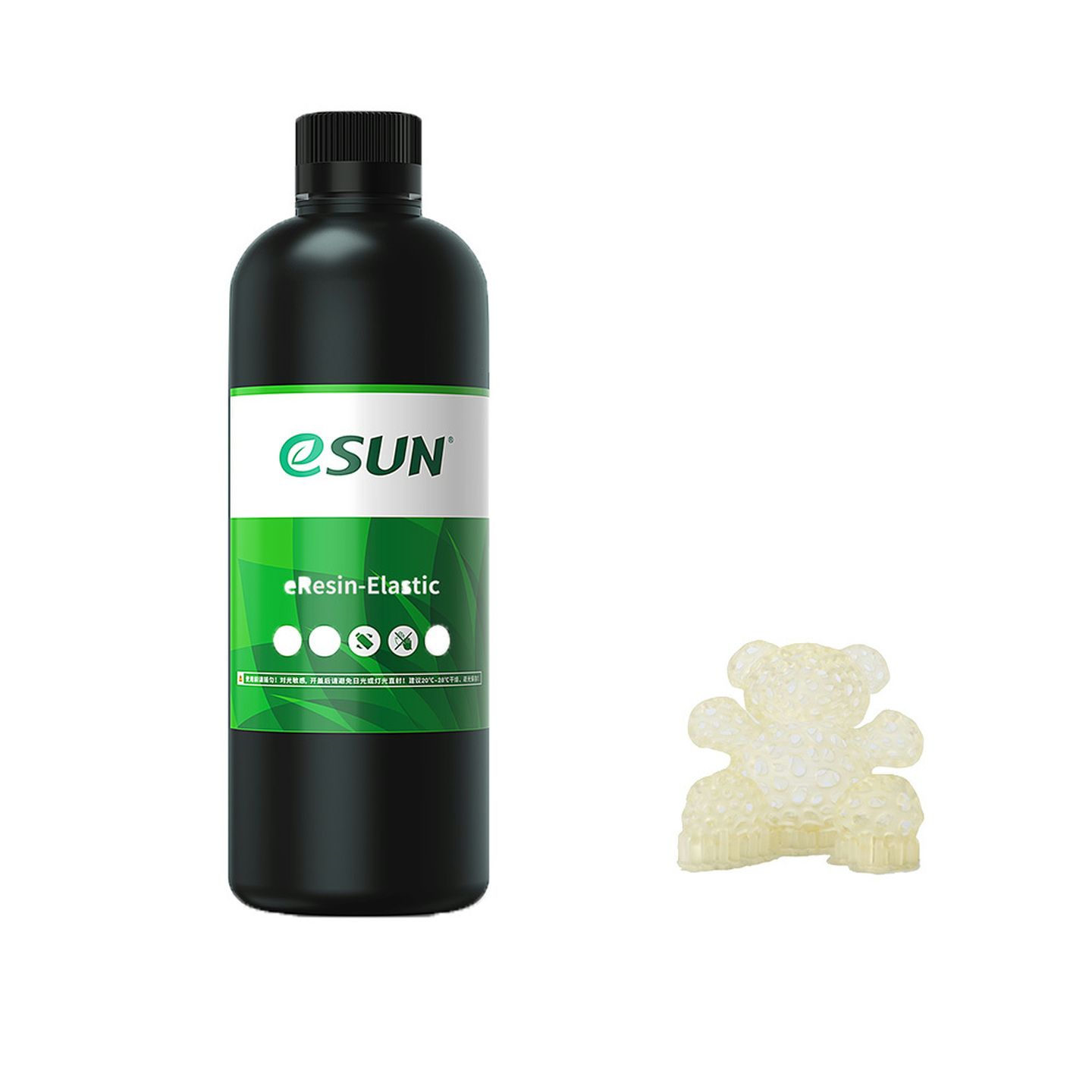 eSUN Transparent Yellow Elastic Resin 500g