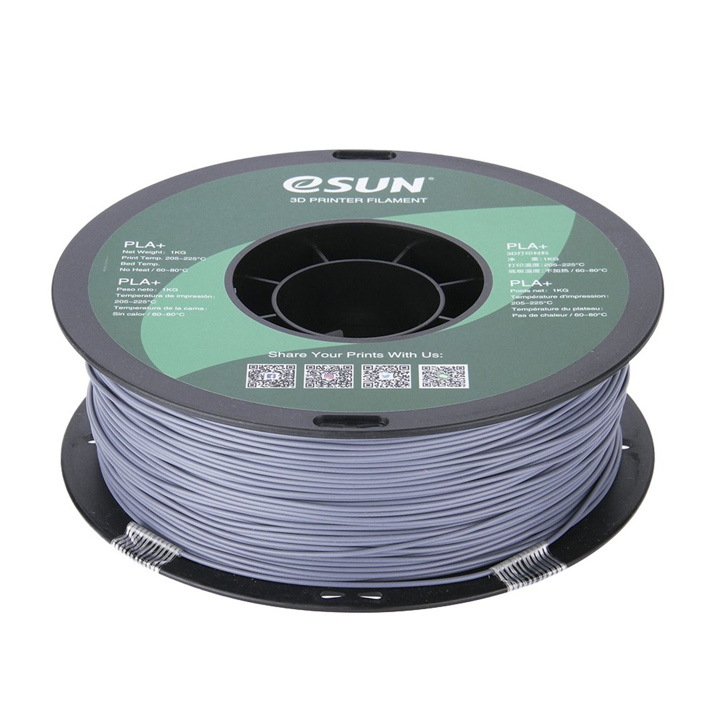 eSUN Grey PLA Filament 1kg 1.75mm