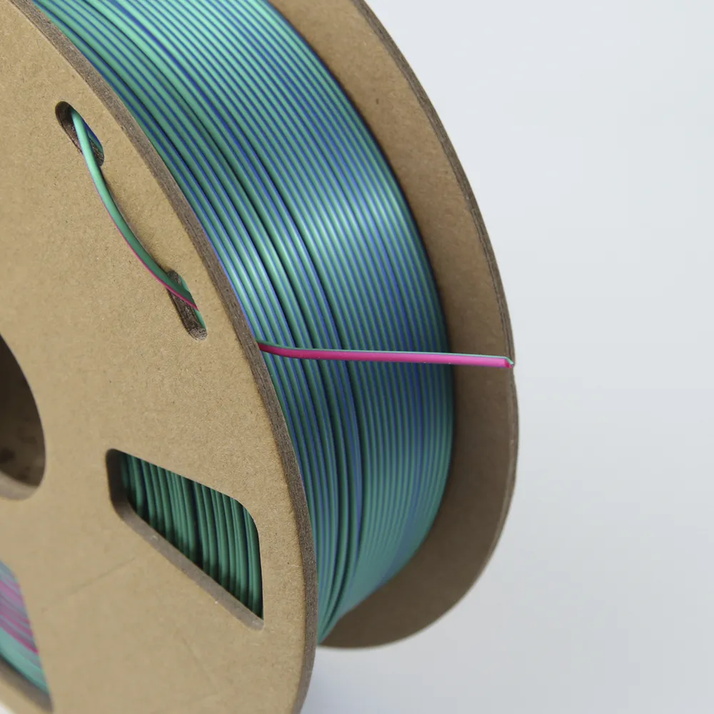 Protech TriChroma Silk Dark Blue, Fuchsia and Dark Green PLA Filament