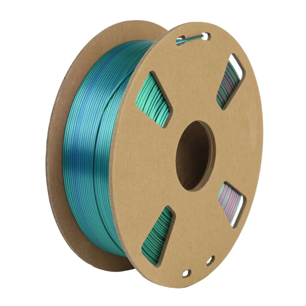 Protech TriChroma Silk Dark Blue, Fuchsia and Dark Green PLA Filament