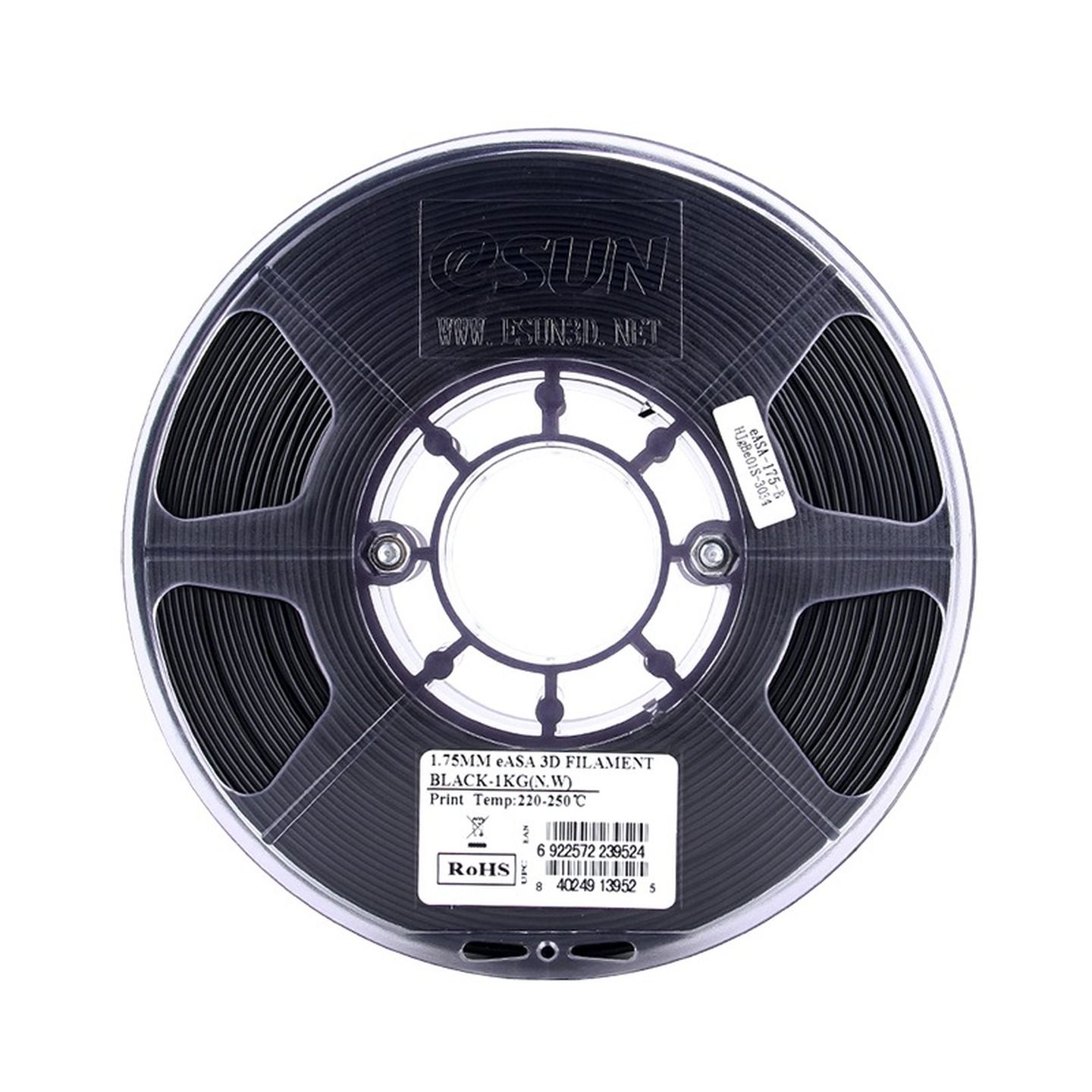 1.75mm Black eSUN ASA Filament 1kg Roll