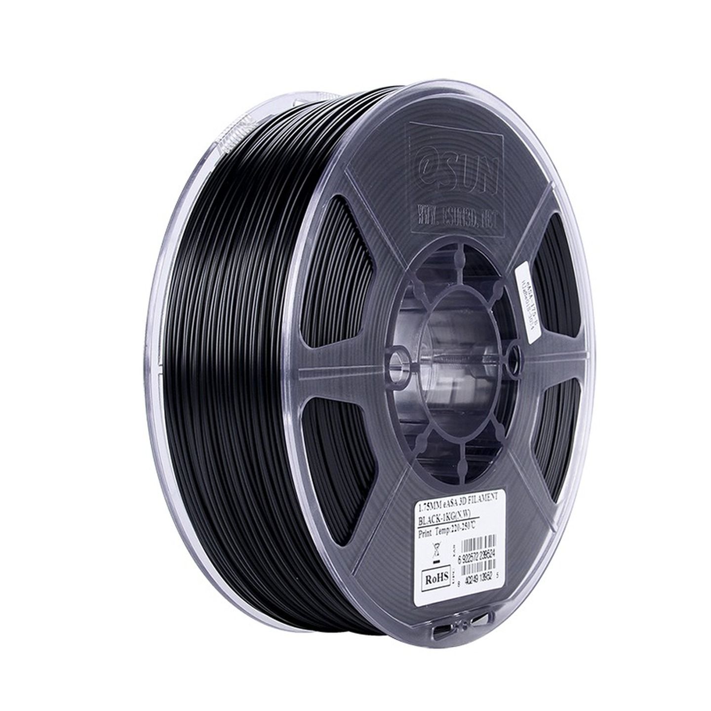 1.75mm Black eSUN ASA Filament 1kg Roll