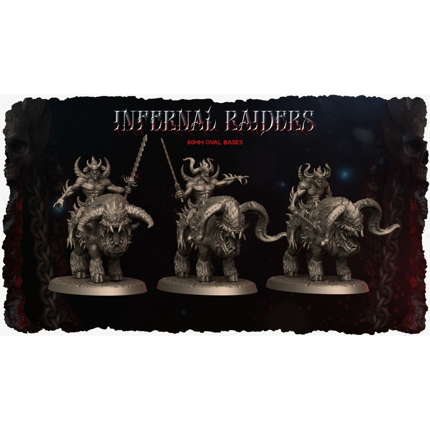 Infernal Legion Resin Printer Pre-Supported Models - USB Drive