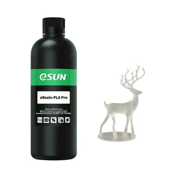 eSUN Clear PLA Pro Resin 1kg – Low Odour, High Resolution for SLA Printing