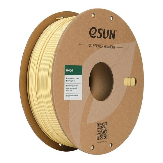 eSUN Wood PLA Filament 1.75mm 1kg – Real Wood Finish for FDM 3D Printing