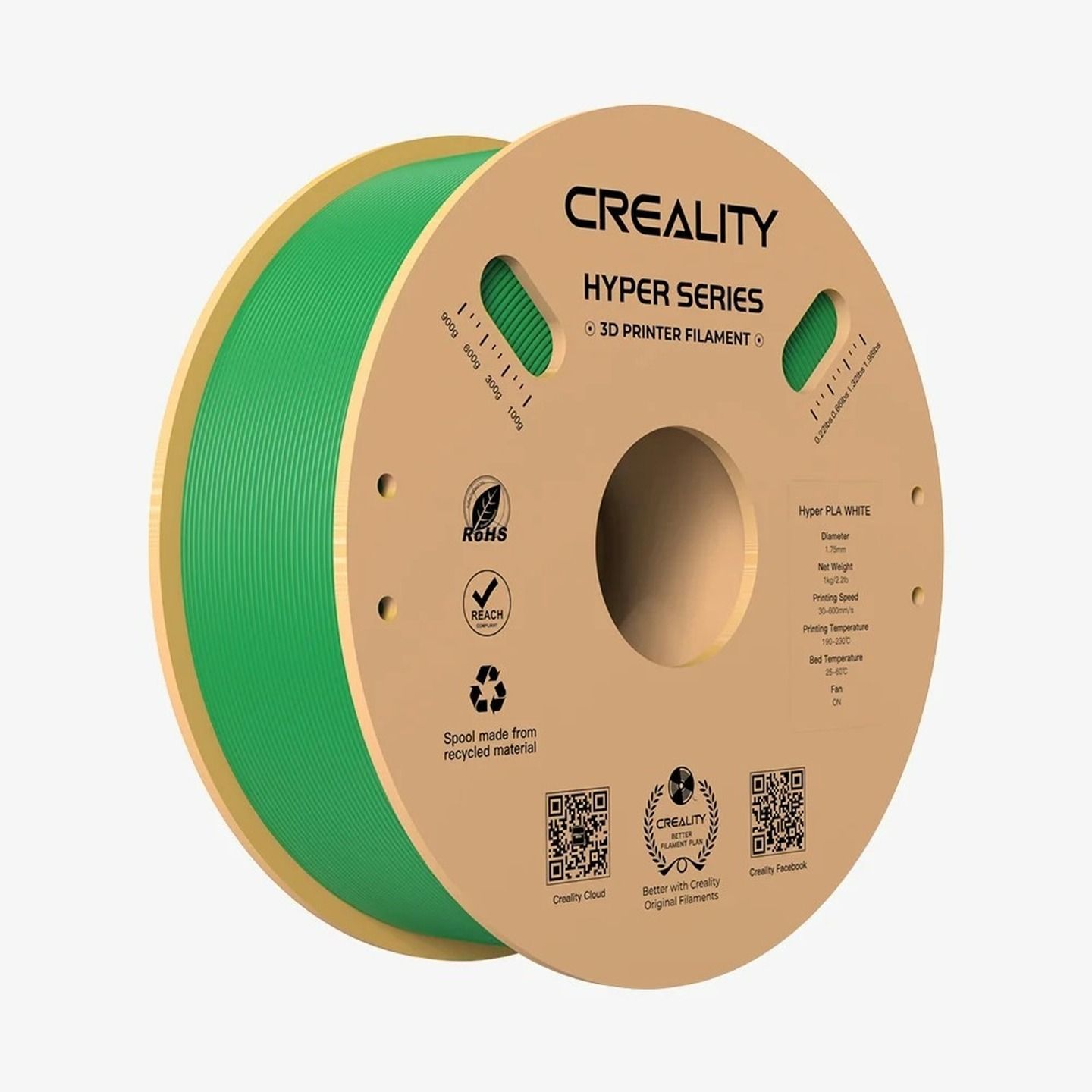 1.75MM GREEN CREALITY HYPER PLA FILAMENT