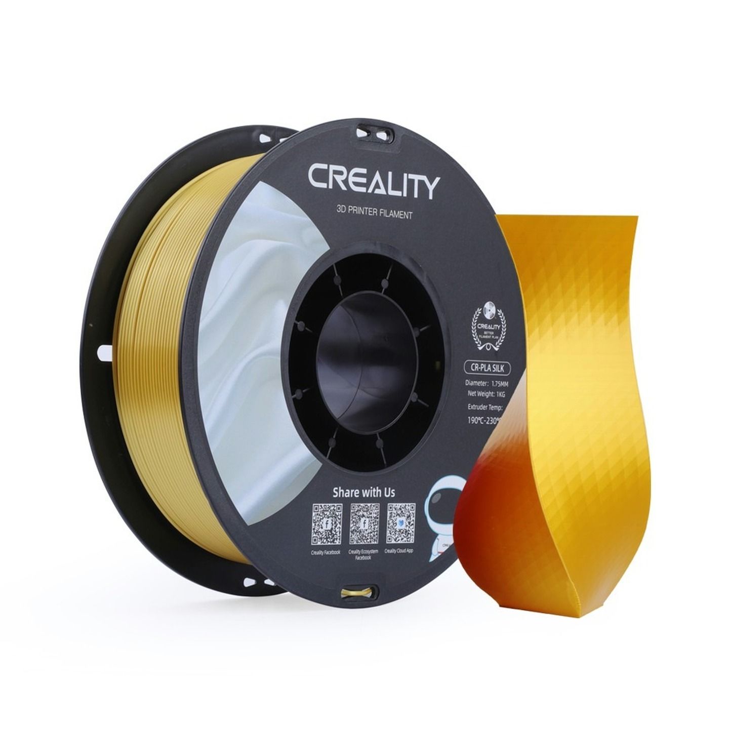 Filament CR-Silk Golden1.75MM 1KG RL