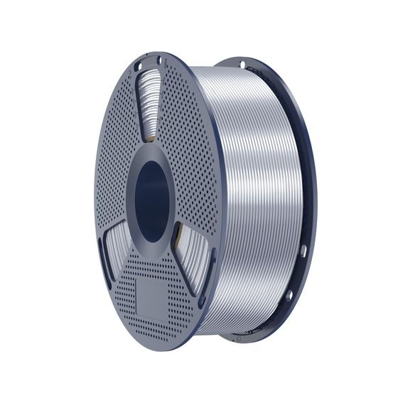 SUNLU Silk PLA+ Silver 3D Printer Filament 1.75mm 1kg Roll