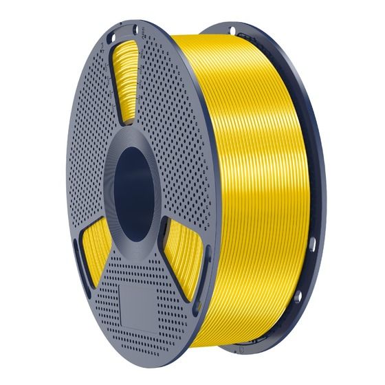 SUNLU Silk PLA+ Filament – Yellow, 1.75mm, 1kg Roll