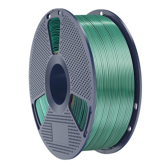Sunlu Silk PLA+ Dual Colour Filament – Black & Green, 1.75mm, 1kg Roll
