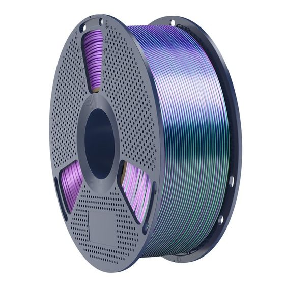 SUNLU SILK PLA+ DUAL COLOR GREEN PURPLE 1.75MM 1KG ROLL
