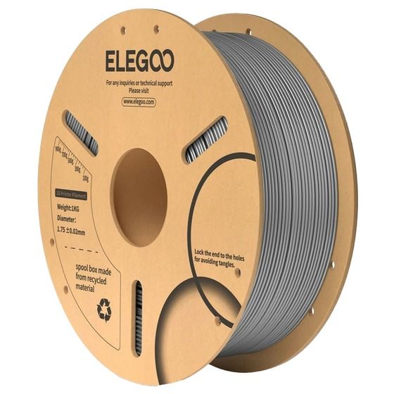 Elegoo PLA Filament – Space Grey | 1.75mm × 1kg | Non-Toxic, Odourless