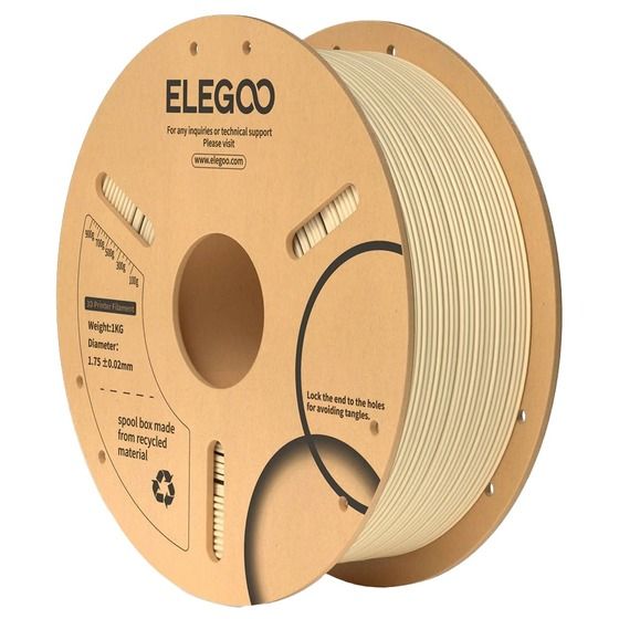 Elegoo PLA Filament – Beige, 1.75mm, 1kg