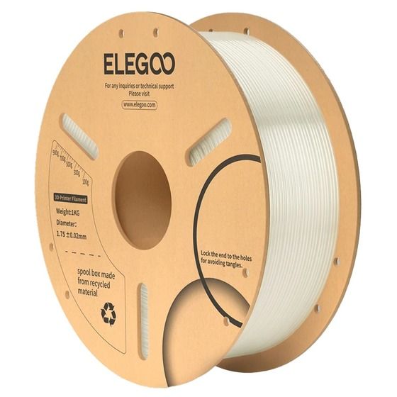 Elegoo PLA Filament – Translucent, 1.75mm, 1kg