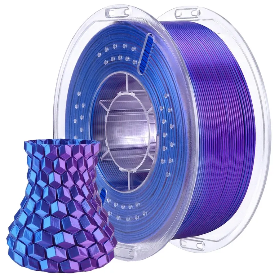 Elegoo - Silk PLA - Bleu Magenta (Blue Magenta) - 1,75 mm - 1 kg main image 0