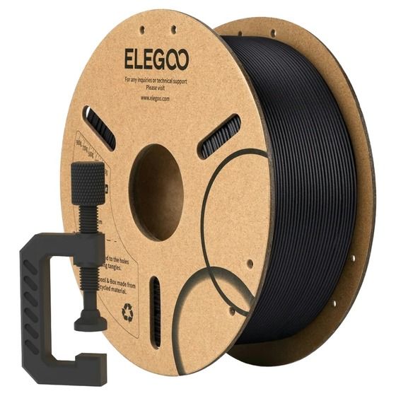 ELEGOO PLA-CF FILAMENT 1.75MM-CARBON FIBER BLACK 1.75MM 1KG
