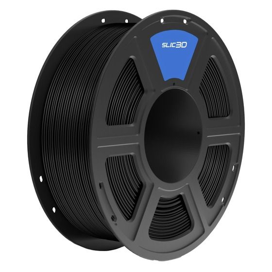 Slic3D PETG Filament – Black, 1.75mm, 1kg Spool
