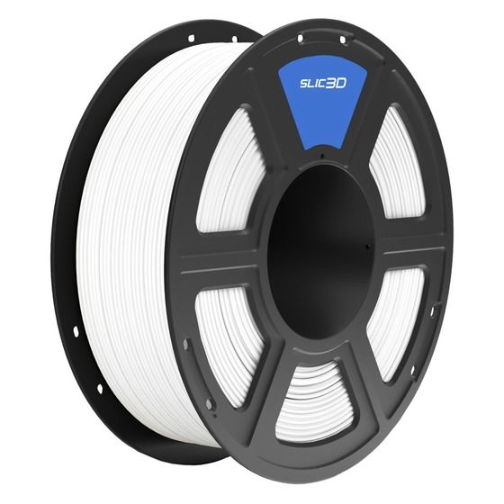 Slic3D PETG Filament – White, 1.75mm, 1kg Spool