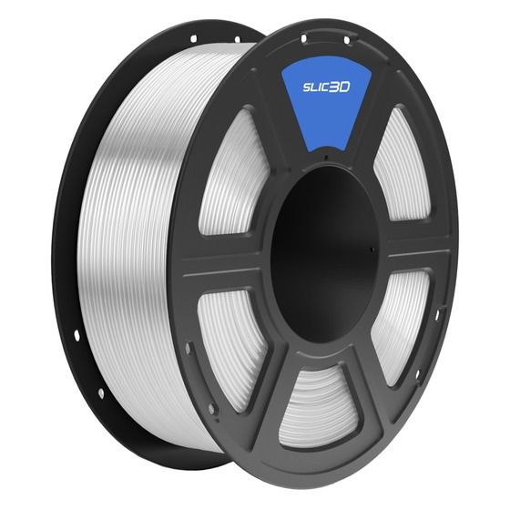 Slic3D PETG Filament – Transparent, 1.75mm, 1kg Spool