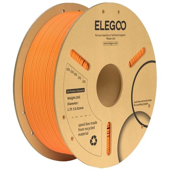 Elegoo PLA+ Filament Orange 1.75mm 1kg Spool