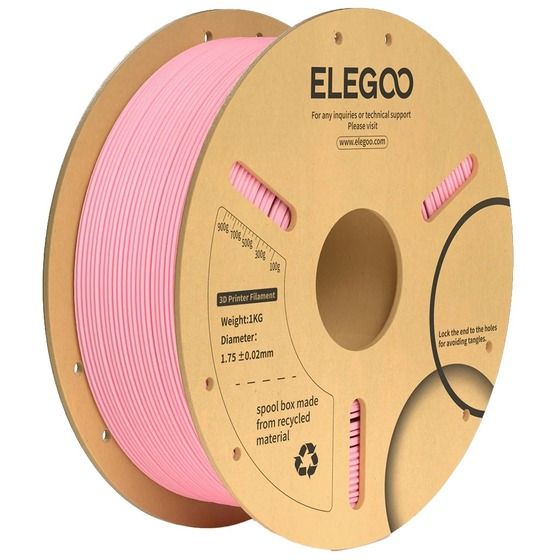 ELEGOO PLA PLUS FILAMENT PINK 1.75MM 1KG