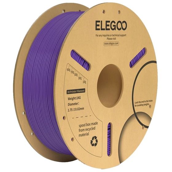 ELEGOO PLA PLUS FILAMENT PURPLE 1.75MM 1KG