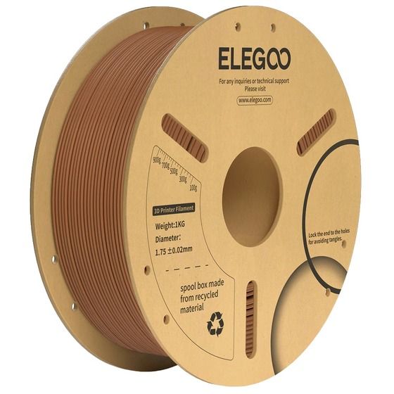 ELEGOO PLA+ Filament Brown 1.75mm 1kg (TL6472)