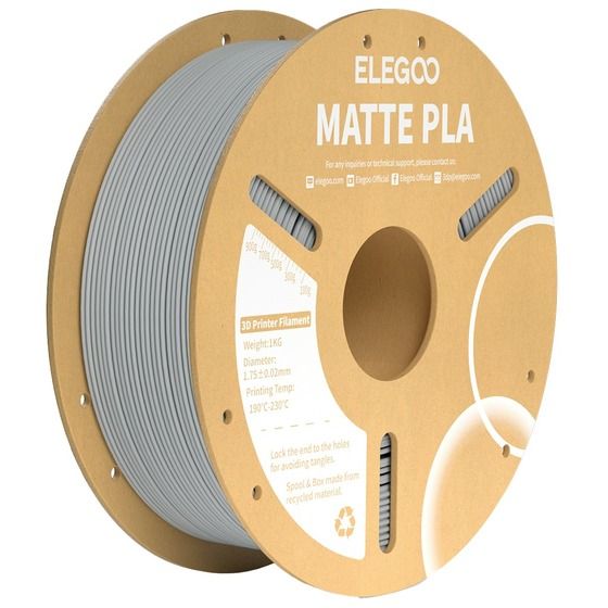 Elegoo PLA Matte Filament – Slate Grey, 1.75mm, 1kg