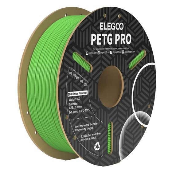 ELEGOO PETG PRO FILAMENT GREEN 1.75MM 1KG