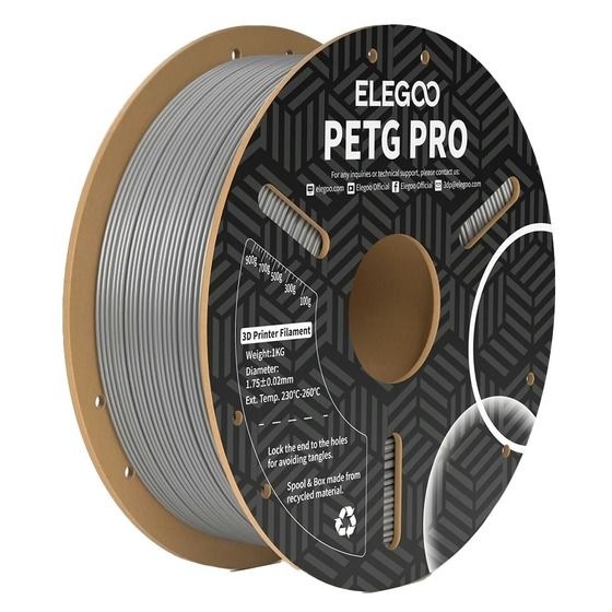 Elegoo PETG Pro Filament – Grey | 1.75mm | 1kg