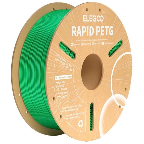 Elegoo Rapid PETG Filament Green 1.75mm 1kg