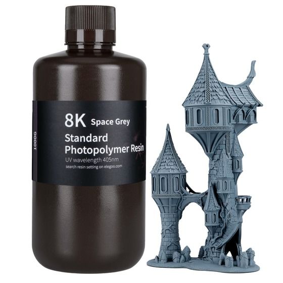 8K STANDARD RESIN SPACE GREY 1KG