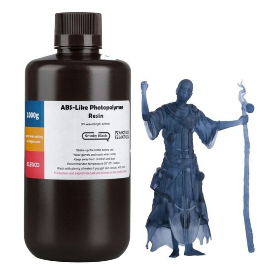 Elegoo ABS-Like Resin 1.0 – Black, 1kg | 405nm UV Compatible