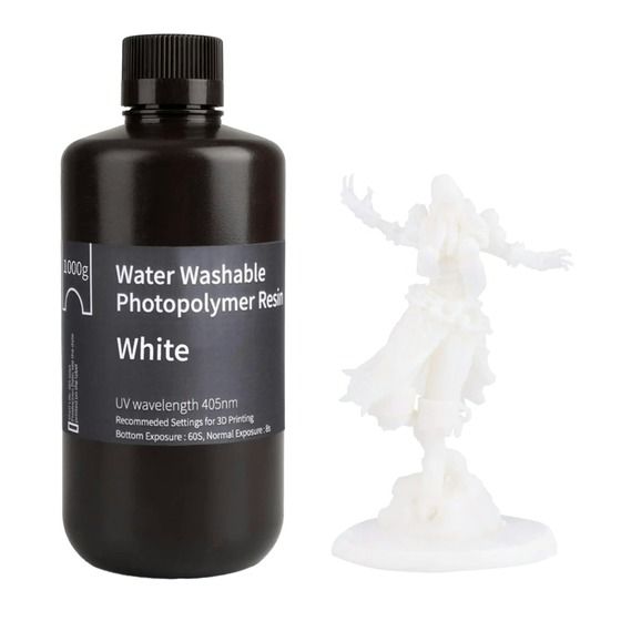 Elegoo Water Washable Resin 1.0 – White, 1kg