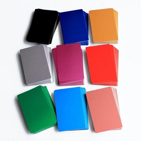 Aluminium Metal Business Cards – 9 Colours, 100 Pack
