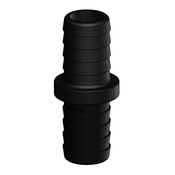 Jaycar 25mm Straight Hose Joiner – Glass Reinforced Nylon (TPG015)
