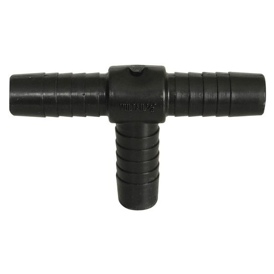 Jaycar 15mm Tee Hose Joiner – Glass Reinforced Nylon, Chemical & UV Resistant