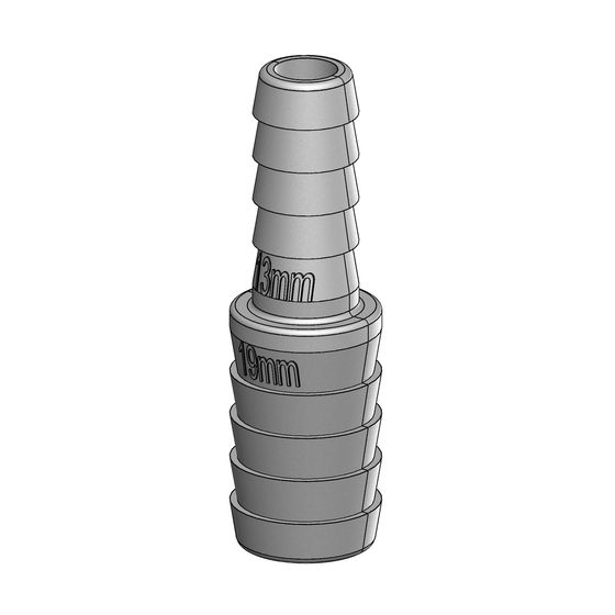 Jaycar Reducing Joiner – 19 mm to 13 mm Hose Reducer